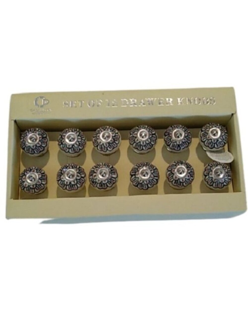 Casa Decor Set of 12 Drawer Pulls Flower Knobs